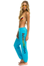 将图片加载到图库查看器，AVIATOR NATION AUSTIN SWEATPANTS - NEON BLUE Women&#39;s Sweatpants Aviator Nation