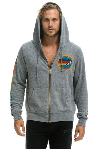 AVIATOR NATION HAIGHT ASHBURY HOODIE - HEATHER GREY Hoodie Aviator Nation