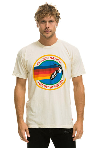AVIATOR NATION HAIGHT ASHBURY TEE - VINTAGE WHITE Tees Aviator Nation