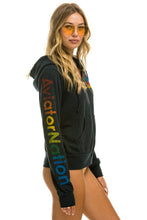 Load image into Gallery viewer, AVIATOR NATION LA JOLLA ZIP HOODIE - CHARCOAL Hoodie Aviator Nation