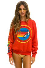 Last inn bildet i Galleri-visningsprogrammet, AVIATOR NATION LAGUNA BEACH SWEATSHIRT - RED Sweatshirt Aviator Nation
