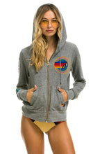 Load image into Gallery viewer, AVIATOR NATION LAS VEGAS ZIP HOODIE - HEATHER GREY Hoodie Aviator Nation