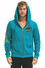 Load image into Gallery viewer, AVIATOR NATION LAS VEGAS ZIP HOODIE - TEAL Hoodie Aviator Nation
