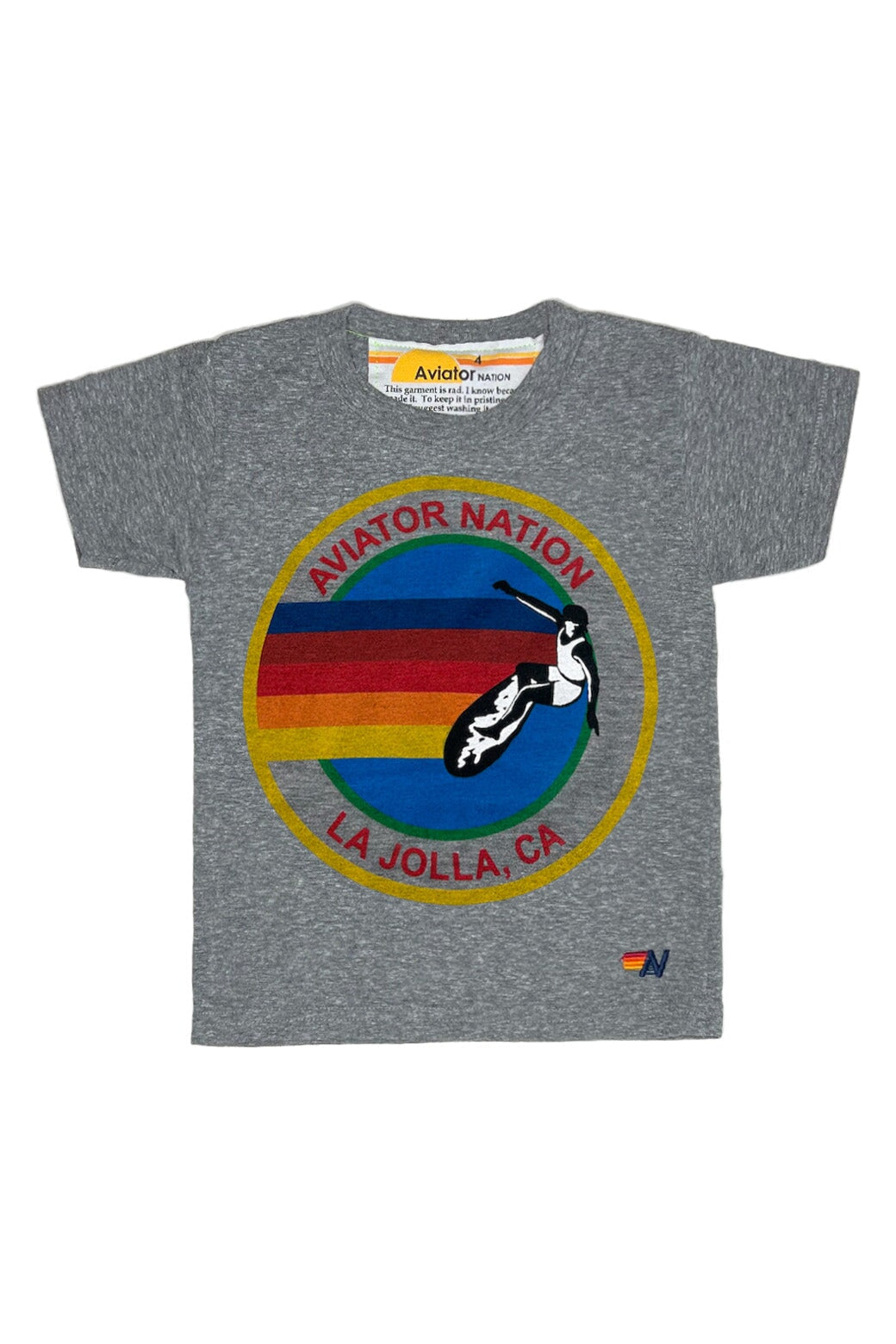 AVIATOR NATION LJ - KIDS TEE HTHR Kid's Tee Aviator Nation