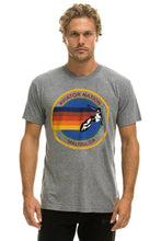 Load image into Gallery viewer, AVIATOR NATION MALIBU CREW TEE SHIRT - HEATHER GREY Tees Aviator Nation