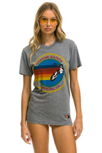 Load image into Gallery viewer, AVIATOR NATION MALIBU CREW TEE SHIRT - HEATHER GREY Tees Aviator Nation