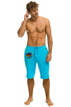 Load image into Gallery viewer, AVIATOR NATION MALIBU SWEATSHORTS - NEON BLUE Men&#39;s Sweatshorts Aviator Nation