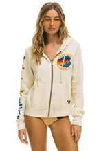 Laden Sie das Bild in den Galerie-Viewer, AVIATOR NATION MALIBU ZIP HOODIE - VINTAGE WHITE Hoodie Aviator Nation