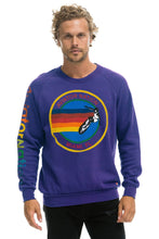 Load image into Gallery viewer, AVIATOR NATION MIAMI CREW SWEATSHIRT - PURPLE Sweatshirt Aviator Nation