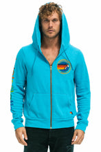 Carregar imagem no visualizador da galeria, AVIATOR NATION MIAMI HOODIE - NEON BLUE Hoodie Aviator Nation