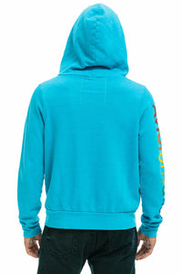 AVIATOR NATION MIAMI HOODIE - NEON BLUE Hoodie Aviator Nation