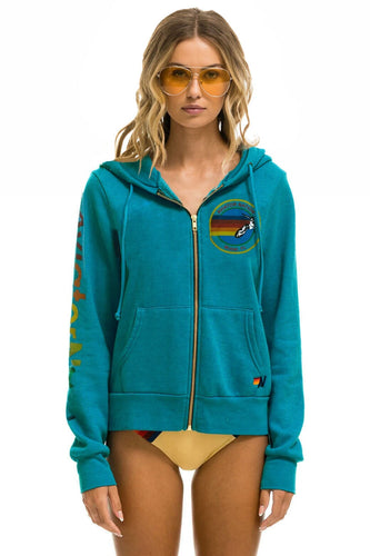 AVIATOR NATION MIAMI HOODIE - TEAL Hoodie Aviator Nation