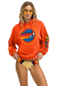 AVIATOR NATION MIAMI RELAXED PULLOVER HOODIE - ORANGE Hoodie Aviator Nation