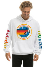 Load image into Gallery viewer, AVIATOR NATION MIAMI RELAXED PULLOVER HOODIE - WHITE Hoodie Aviator Nation