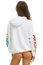 Load image into Gallery viewer, AVIATOR NATION MIAMI RELAXED PULLOVER HOODIE - WHITE Hoodie Aviator Nation