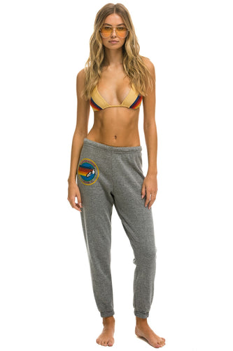 AVIATOR NATION MIAMI SWEATPANTS - HEATHER GREY Women's Sweatpants Aviator Nation