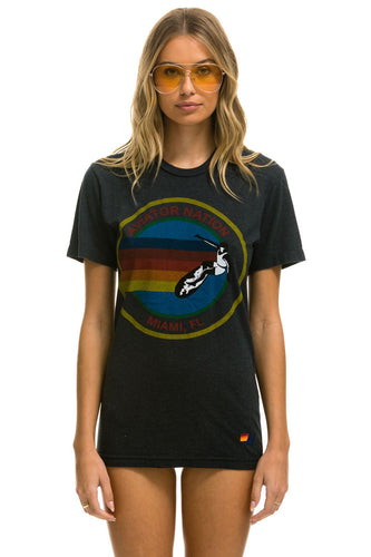 AVIATOR NATION MIAMI TEE - CHARCOAL Tees Aviator Nation