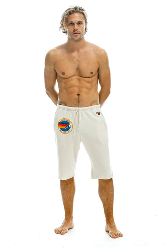 AVIATOR NATION MILL VALLEY SWEATSHORTS - VINTAGE WHITE Men's Sweatshorts Aviator Nation