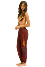 Load image into Gallery viewer, AVIATOR NATION NASHVILLE SWEATPANTS - CLARET SALE Aviator Nation