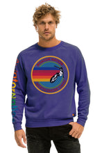 Load image into Gallery viewer, AVIATOR NATION NORTH SHORE CREW SWEATSHIRT - PURPLE Sweatshirt Aviator Nation