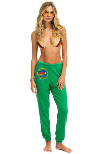 AVIATOR NATION NORTH SHORE SWEATPANTS - KELLY GREEN Women's Sweatpants Aviator Nation