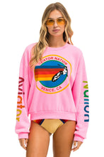 Last inn bildet i Galleri-visningsprogrammet, AVIATOR NATION RELAXED CREW SWEATSHIRT - NEON PINK Sweatshirt Aviator Nation
