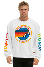 Last inn bildet i Galleri-visningsprogrammet, AVIATOR NATION RELAXED CREW SWEATSHIRT - WHITE Sweatshirt Aviator Nation