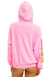 AVIATOR NATION RELAXED PULLOVER HOODIE - NEON PINK Hoodie Aviator Nation