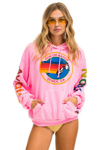 AVIATOR NATION RELAXED PULLOVER HOODIE - NEON PINK Hoodie Aviator Nation