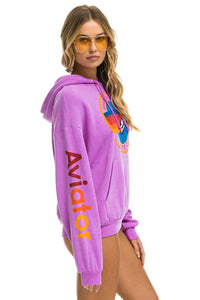 AVIATOR NATION RELAXED PULLOVER HOODIE - NEON PURPLE Hoodie Aviator Nation
