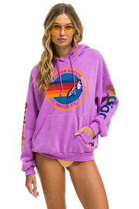 AVIATOR NATION RELAXED PULLOVER HOODIE - NEON PURPLE Hoodie Aviator Nation