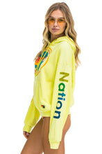 Cargar imagen en el visor de la galería, AVIATOR NATION RELAXED PULLOVER HOODIE - NEON YELLOW Hoodie Aviator Nation