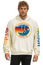 将图片加载到图库查看器，AVIATOR NATION RELAXED PULLOVER HOODIE - VINTAGE WHITE Hoodie Aviator Nation