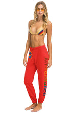 Load image into Gallery viewer, AVIATOR NATION SWEATPANTS - RED Women&#39;s Sweatpants Aviator Nation