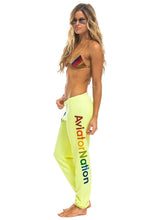 이미지를 갤러리 뷰어에 로드 , AVIATOR NATION VAIL SWEATPANTS - NEON YELLOW Women&#39;s Sweatpants Aviator Nation
