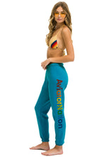 Load image into Gallery viewer, AVIATOR NATION VAIL SWEATPANTS - TEAL Women&#39;s Sweatpants Aviator Nation