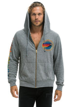 Carregar imagem no visualizador da galeria, AVIATOR NATION VAIL ZIP HOODIE - HEATHER GREY Hoodie Aviator Nation
