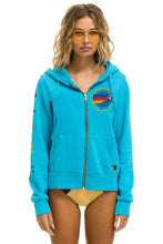 Carregar imagem no visualizador da galeria, AVIATOR NATION VAIL ZIP HOODIE - NEON BLUE Hoodie Aviator Nation
