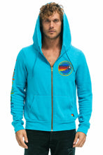 Carregar imagem no visualizador da galeria, AVIATOR NATION VAIL ZIP HOODIE - NEON BLUE Hoodie Aviator Nation