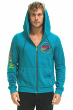 Load image into Gallery viewer, AVIATOR NATION VAIL ZIP HOODIE - TEAL Hoodie Aviator Nation