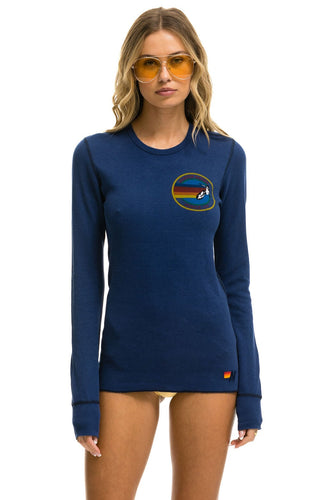 AVIATOR NATION VENICE THERMAL - NAVY Thermal Aviator Nation