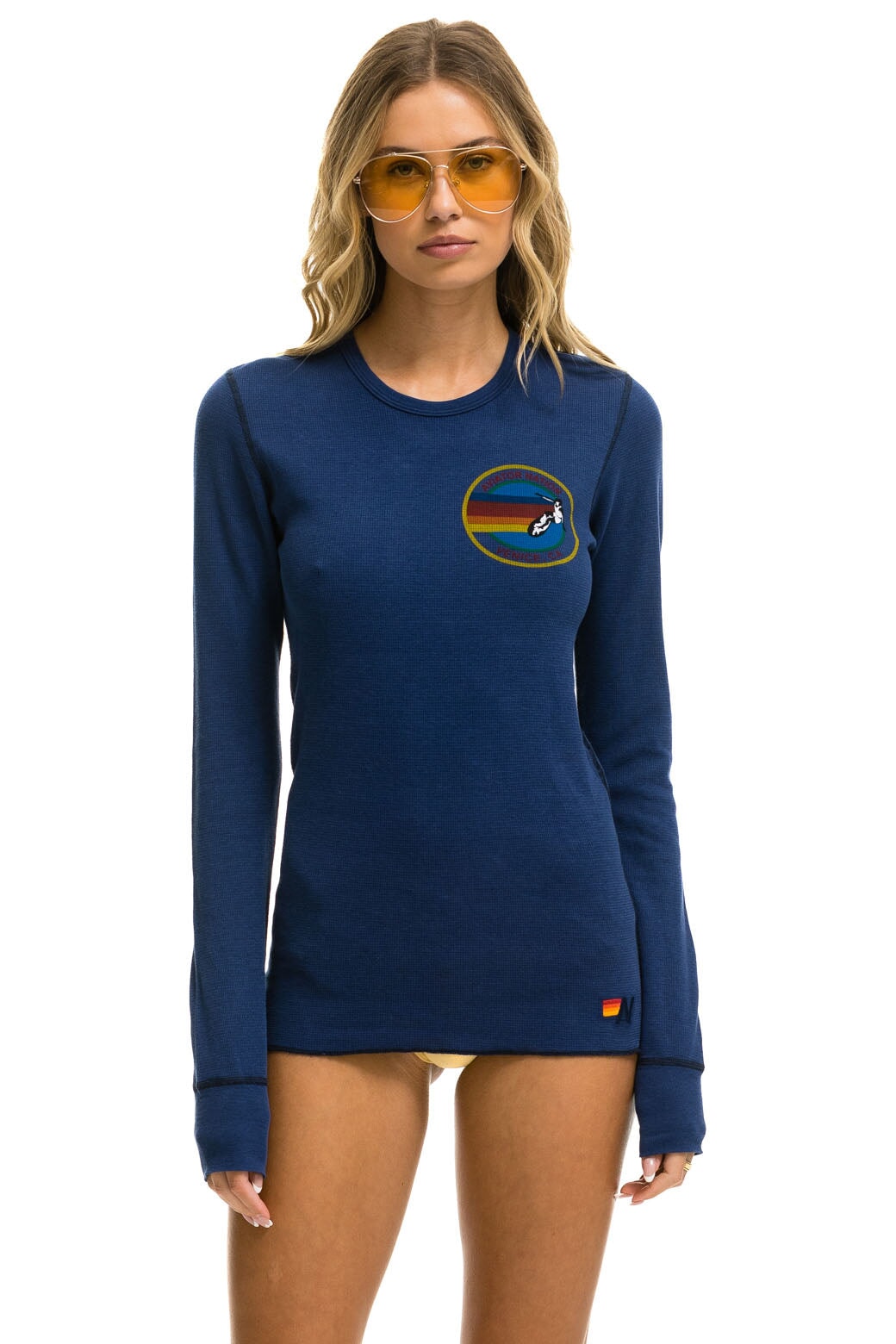 AVIATOR NATION VENICE THERMAL - NAVY Thermal Aviator Nation