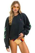 將圖片載入圖庫檢視器 BOLT 4 RELAXED CREW SWEATSHIRT - CHARCOAL Sweatshirt Aviator Nation