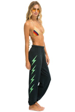 Last inn bildet i Galleri-visningsprogrammet, BOLT 4 SWEATPANTS - CHARCOAL // MINT Women&#39;s Sweatpants Aviator Nation