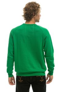 BOLT CREW SWEATSHIRT - KELLY GREEN // WHITE Sweatshirt Aviator Nation