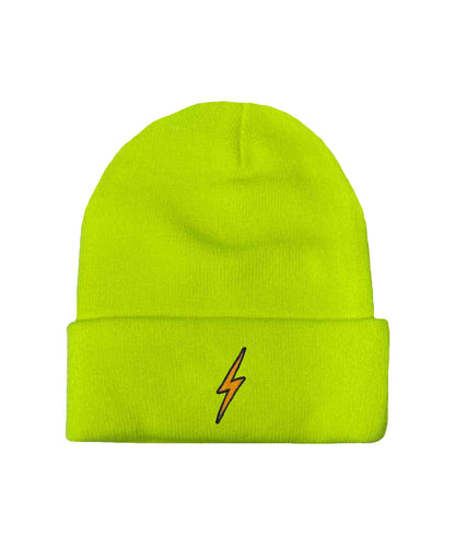 BOLT FULL RIB BEANIE - NEON YELLOW Beanie Aviator Nation OS NEON YELLOW