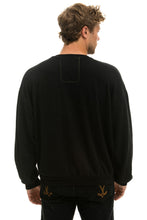Carregar imagem no visualizador da galeria, BOLT GRADIENT RELAXED CREW SWEATSHIRT - BLACK // GREY Sweatshirt Aviator Nation