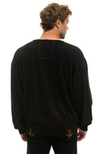 Carregar imagem no visualizador da galeria, BOLT GRADIENT RELAXED CREW SWEATSHIRT - BLACK // RAINBOW Sweatshirt Aviator Nation