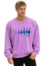 Carregar imagem no visualizador da galeria, BOLT GRADIENT RELAXED CREW SWEATSHIRT - NEON PURPLE // PURPLE Sweatshirt Aviator Nation