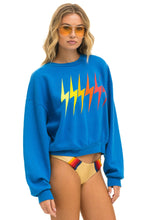 Last inn bildet i Galleri-visningsprogrammet, BOLT GRADIENT RELAXED CREW SWEATSHIRT - OCEAN // RAINBOW Sweatshirt Aviator Nation